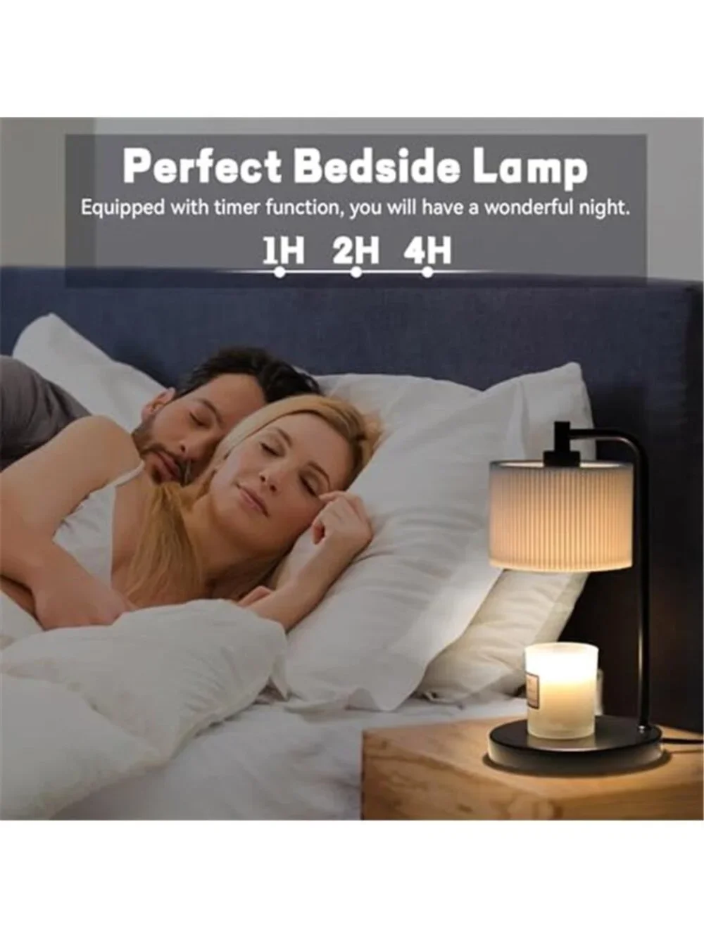 Candle Warmer Lamp Dimmable Wax Melter With Timer Table Lamp 2 Bulbs Home Decor